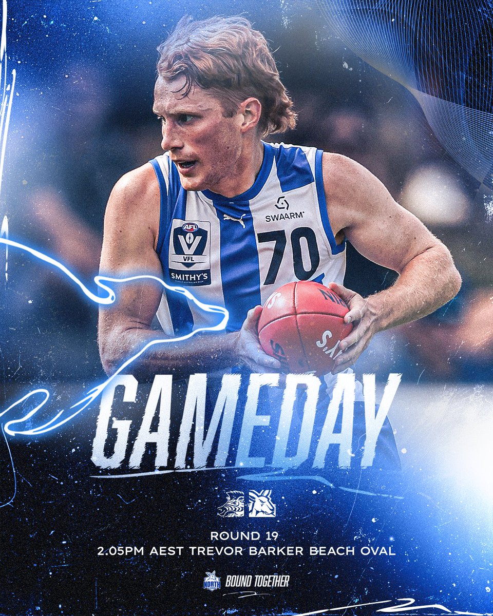Job to do down at Sandringham this arvo 👊

Follow the game via our match centre 💾: nmfc.me/VFLR19Centre

#Kangas