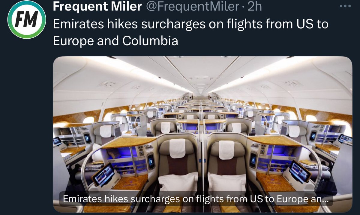 Are there added surcharges for Emirates flights to Harvard and Princeton?