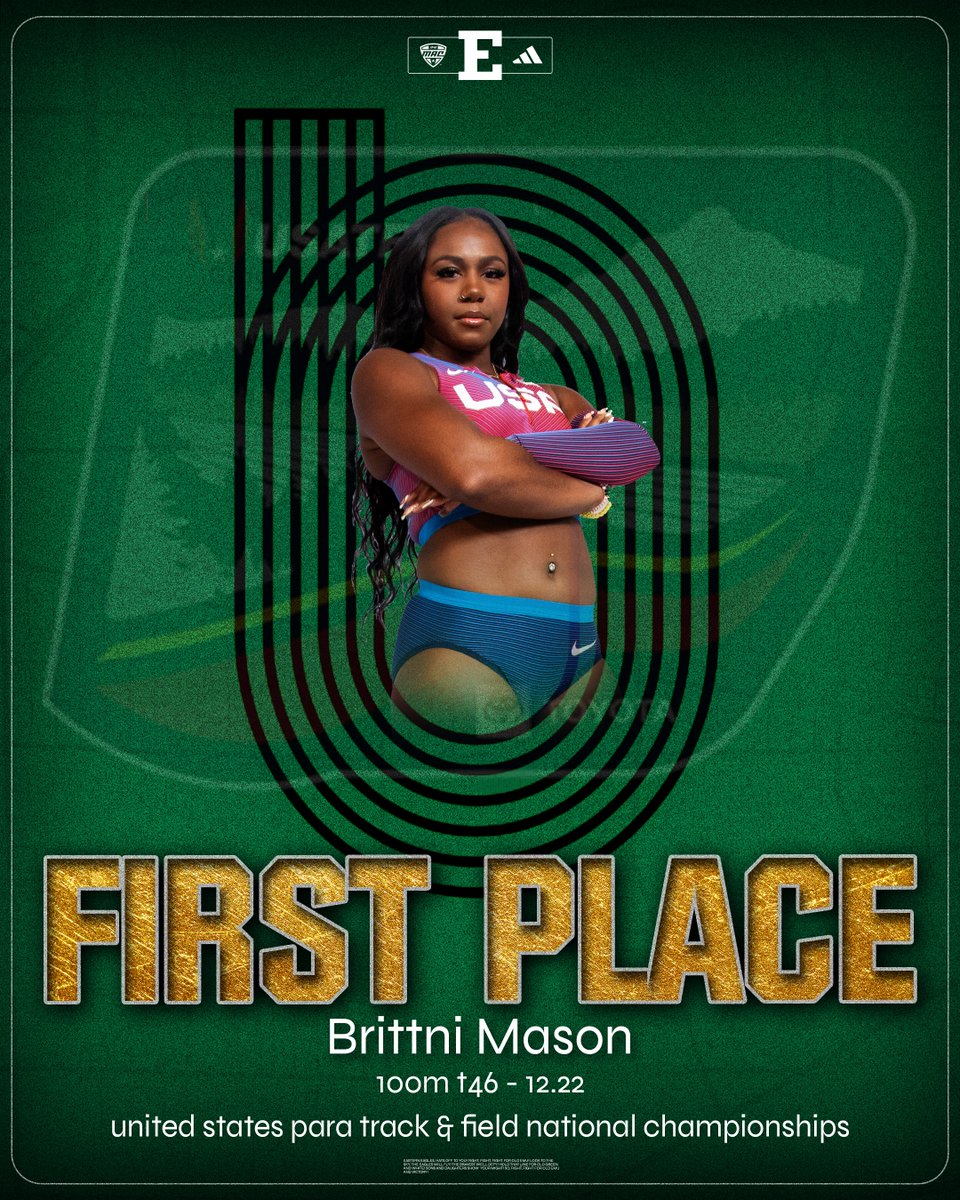 The champ is BACK🤩🏆

Brittni is your 2025 Para USATF 100m T46 champion!👏

#EMUEagles | #ChampionsBuiltHere🥇