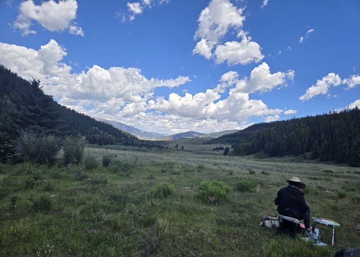 I will post the painting tomorrow when she finishes it.