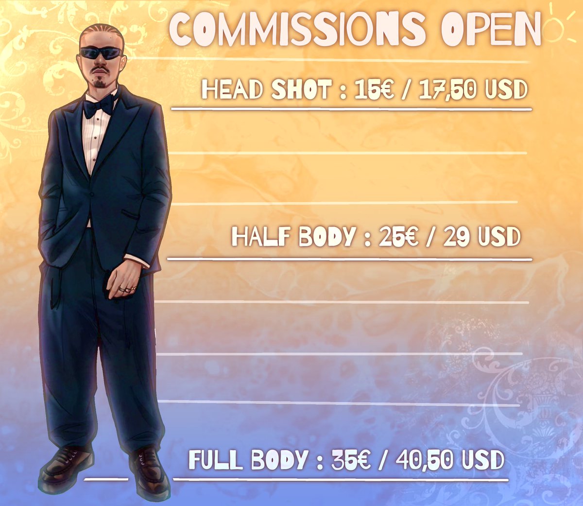 _Sunjoy_ly's tweet image. Rien avoir avec Wankil ou la CCB, deso pour ceux qui sont là que pour ça ! 🫡 Même si les RT sont très apprécié cette fois pour le coup

Je fais juste thread pour dire que MES COMMISSIONS SONT OUVERTES. Donc je met ici mes fiches avec infos + prix ! #artist #commissionsopen