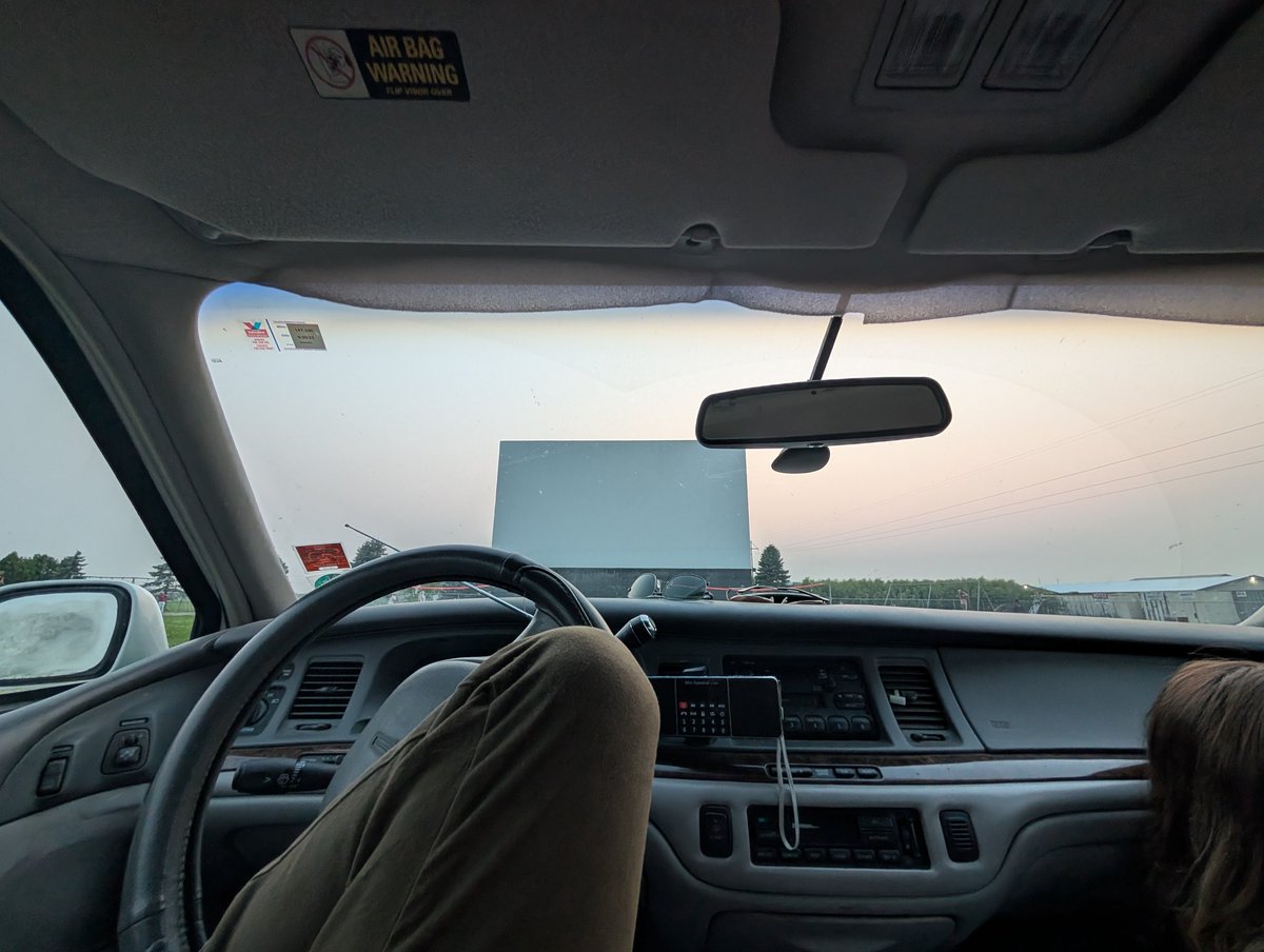 Watching the bad guys 2 at a drive in hits differently, finally a good use for my bench seats :3