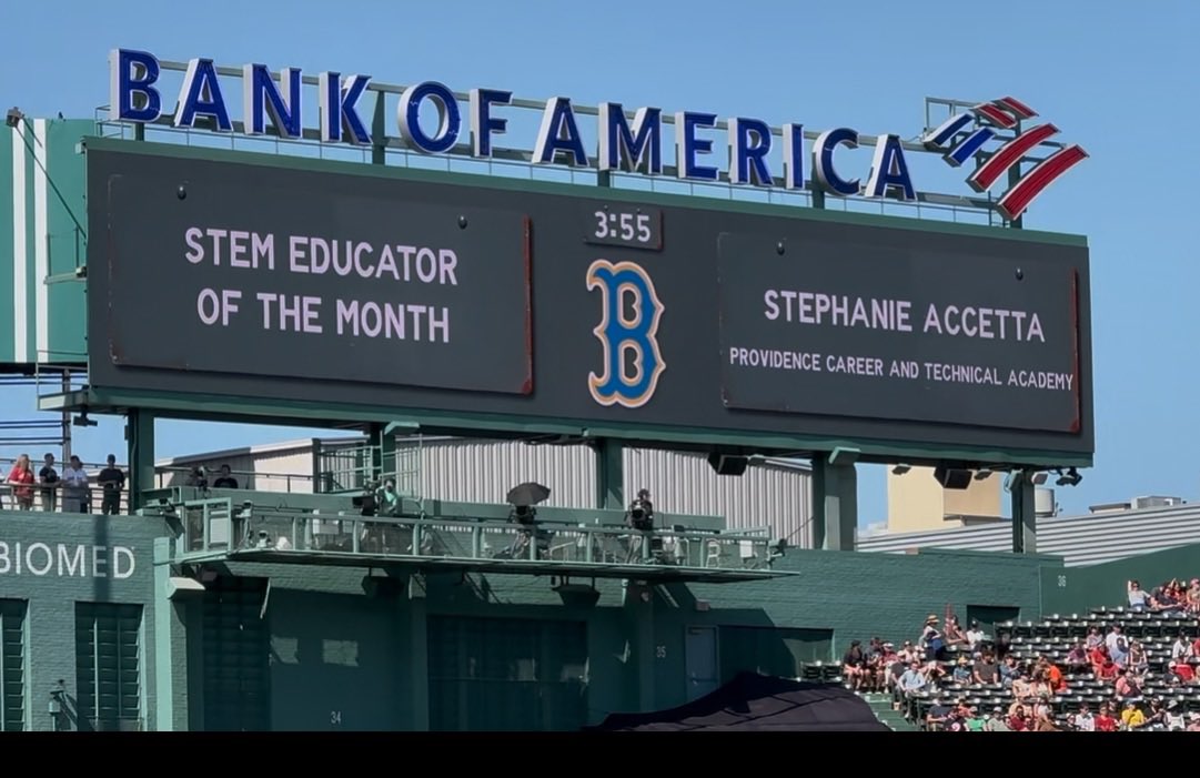 PCTA (@pctaprovidence) on Twitter photo Tonight at <a href="/fenwaypark/">Fenway Park</a> our very own Stephanie Accetta was named Stem Educator of the Month! Steph advises our <a href="/PCTASkillsUSA/">PCTA SkillsUSA</a> program, she’s led our science department & she’s the new teacher ambassador. WE know how great she is & now everyone knows! <a href="/pvdschools/">Providence Public Schools</a>
<a href="/Cheffett13/">Judith valentine</a> Tonight at <a href="/fenwaypark/">Fenway Park</a> our very own Stephanie Accetta was named Stem Educator of the Month! Steph advises our <a href="/PCTASkillsUSA/">PCTA SkillsUSA</a> program, she’s led our science department & she’s the new teacher ambassador. WE know how great she is & now everyone knows! <a href="/pvdschools/">Providence Public Schools</a>
<a href="/Cheffett13/">Judith valentine</a>