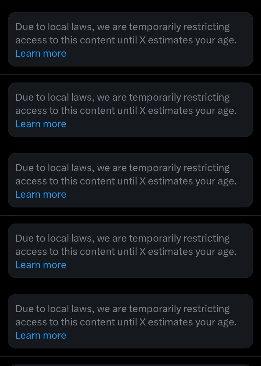 I've been away from this app two weeks and come back to this bullshit, since when age entered during account creation is not fucking enough tf