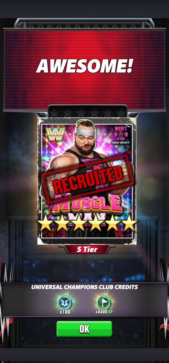 Watching SummerSlam and playing <a href="/WWEChampions/">WWE Champions</a>, I did a free pull and got this!