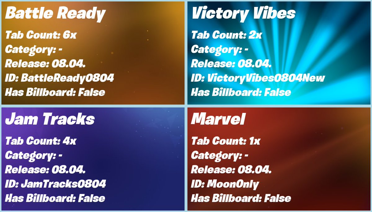 🛒 New Shop Tabs have just been added!

#Fortnite