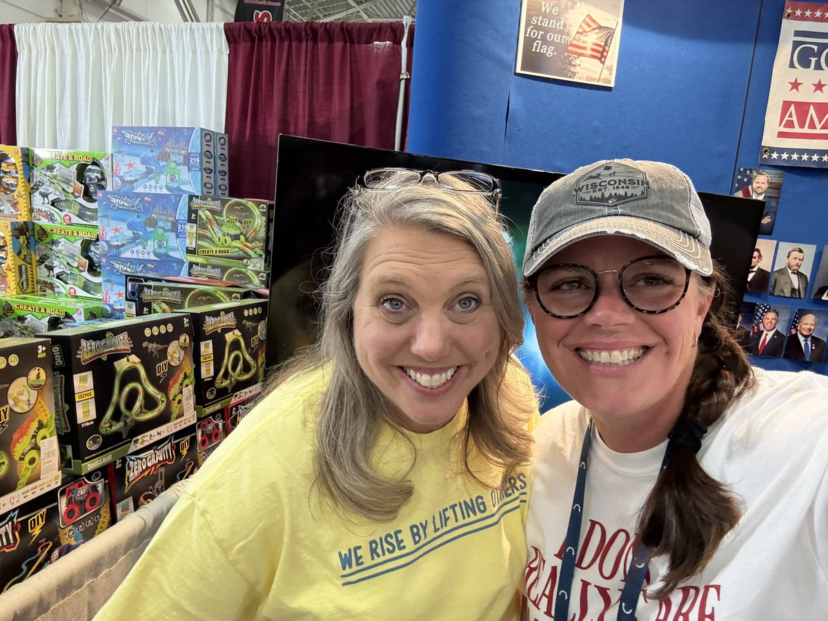 Jennifer 🇺🇸 (@jennifermom4) on Twitter photo Happy Birthday <a href="/VP/">Vice President JD Vance</a> !!! I wore a special shirt for you! And <a href="/HilarioDeleon12/">Hilario Deleon</a> is encouraging everyone at the Wisconsin State Fair <a href="/mkegop/">Republican Party of Milwaukee County</a> booth to sign the birthday card he created!!! <a href="/TPAction_/">Turning Point Action</a> <a href="/bgalsWI/">Brett Galaszewski</a>
And get to hang with MKE-GOP’s new Executive Director!!! Lisa <a href="/werblt/">Lisa Bing</a> Happy Birthday <a href="/VP/">Vice President JD Vance</a> !!! I wore a special shirt for you! And <a href="/HilarioDeleon12/">Hilario Deleon</a> is encouraging everyone at the Wisconsin State Fair <a href="/mkegop/">Republican Party of Milwaukee County</a> booth to sign the birthday card he created!!! <a href="/TPAction_/">Turning Point Action</a> <a href="/bgalsWI/">Brett Galaszewski</a>
And get to hang with MKE-GOP’s new Executive Director!!! Lisa <a href="/werblt/">Lisa Bing</a>
