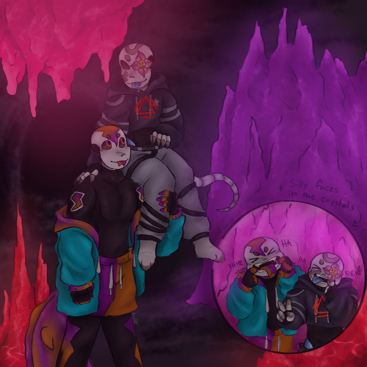 Here's the undistorted version, I apologize so aggressively for not finishing it in time, I hope you like It though! I had so much fun doing it! 🩷🩷