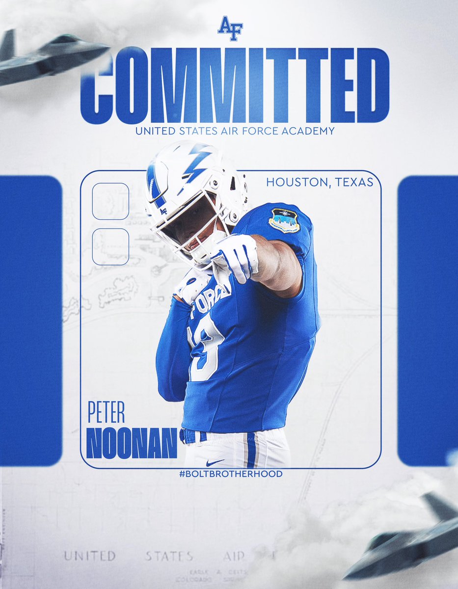 Peter Noonan (@peternoonan_) on Twitter photo Committed!! I would like to thank <a href="/MarcBacote/">Marc Bacote</a> , <a href="/CoachLobotzke/">Steed Lobotzke</a> , <a href="/CoachTCalhoun/">Troy Calhoun</a> and the rest of the USAFA coaching staff for giving me the opportunity to continue my academic and athletic journey for the next four years. I would also like to thank all my coaches and teammates for Committed!! I would like to thank <a href="/MarcBacote/">Marc Bacote</a> , <a href="/CoachLobotzke/">Steed Lobotzke</a> , <a href="/CoachTCalhoun/">Troy Calhoun</a> and the rest of the USAFA coaching staff for giving me the opportunity to continue my academic and athletic journey for the next four years. I would also like to thank all my coaches and teammates for