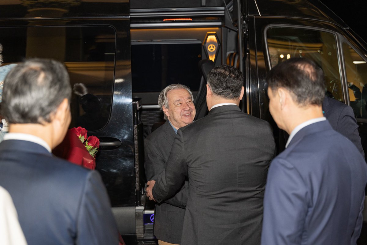 UN in Kazakhstan (@uninkazakhstan) on Twitter photo 🇰🇿🇺🇳 Welcome to Kazakhstan! UN Secretary-General <a href="/antonioguterres/">António Guterres</a> arrived this morning to Almaty, greeted by DPM – Foreign Minister Murat Nurtleu, <a href="/akimat_almaty/">Алматы қаласының әкімдігі</a> Mayor Darkhan Satybaldy, Kazakhstan’s Permanent Rep to the UN Kairat Umarov, and UNRC Sarangoo Radnaaragchaa. <a href="/MFA_KZ/">MFA Kazakhstan 🇰🇿</a> 🇰🇿🇺🇳 Welcome to Kazakhstan! UN Secretary-General <a href="/antonioguterres/">António Guterres</a> arrived this morning to Almaty, greeted by DPM – Foreign Minister Murat Nurtleu, <a href="/akimat_almaty/">Алматы қаласының әкімдігі</a> Mayor Darkhan Satybaldy, Kazakhstan’s Permanent Rep to the UN Kairat Umarov, and UNRC Sarangoo Radnaaragchaa. <a href="/MFA_KZ/">MFA Kazakhstan 🇰🇿</a>