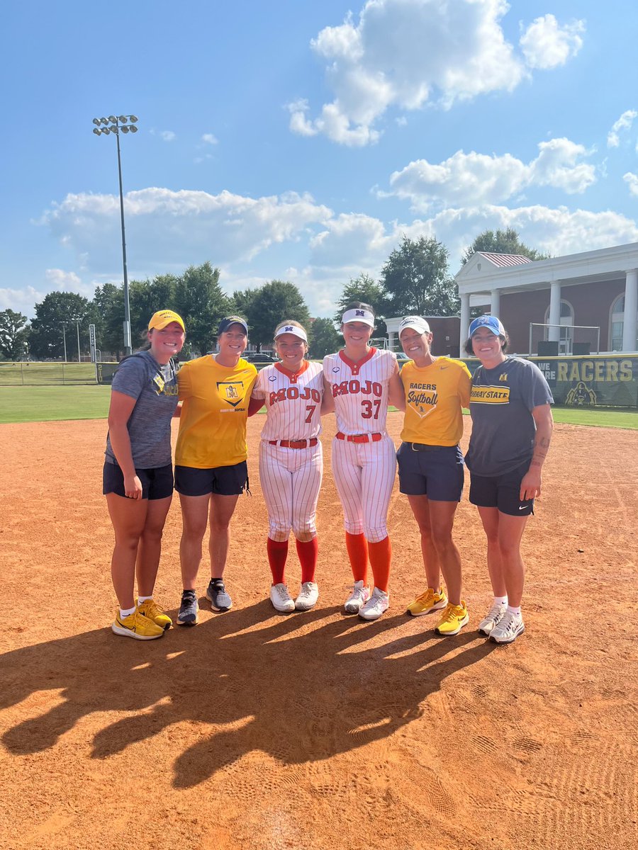 Hallie Gibson (@halliesoftball7) on Twitter photo Awesome camp at Murray State today!!!!!
Thank you Coach K and <a href="/CoachGill_MSU/">Ashley Gilland</a> for this camp!
Learned a lot with <a href="/madi_eberle/">Madi Eberle</a> in regards to my change up!
<a href="/TNMojo07/">Mojo Bruce Lewis</a> <a href="/CoachBruceMojo/">Bruce Lewis</a> <a href="/MojoWade07/">Mojo Coach Wade</a> <a href="/RacersSoftball/">Murray State Softball</a> Awesome camp at Murray State today!!!!!
Thank you Coach K and <a href="/CoachGill_MSU/">Ashley Gilland</a> for this camp!
Learned a lot with <a href="/madi_eberle/">Madi Eberle</a> in regards to my change up!
<a href="/TNMojo07/">Mojo Bruce Lewis</a> <a href="/CoachBruceMojo/">Bruce Lewis</a> <a href="/MojoWade07/">Mojo Coach Wade</a> <a href="/RacersSoftball/">Murray State Softball</a>