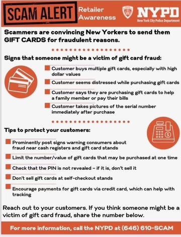 Scammers are always coming up with new ways to steal your money. Stay informed and protect yourself — check out these tips on common scams. If you think you’ve been scammed, call 646-610-SCAM