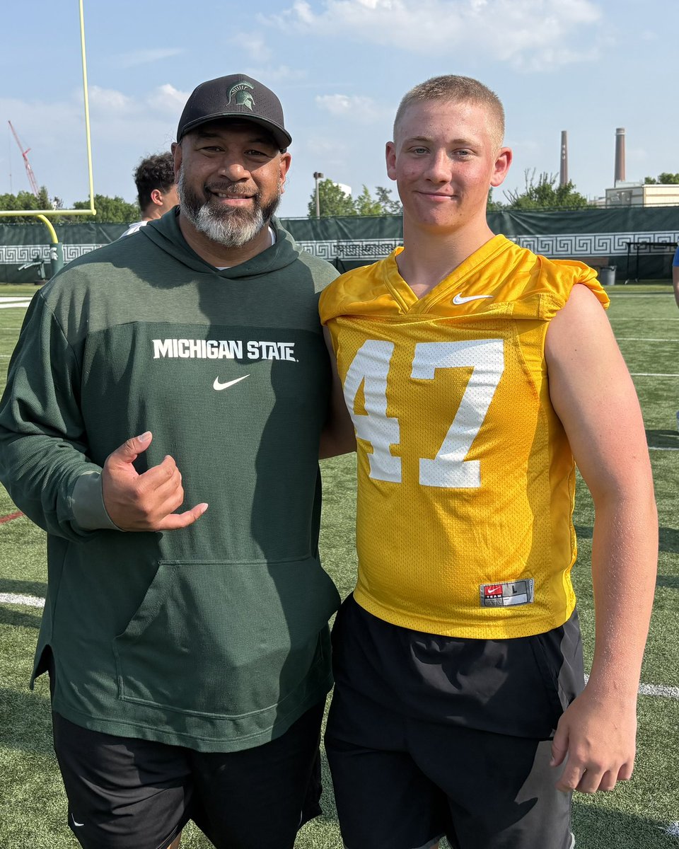 B1G day!  Thank you <a href="/MalikGill5/">Malik Gill</a> 
Looking forward to seeing you all again soon <a href="/DLCoachLegi/">Legi Suiaunoa</a> <a href="/Coach_Bindel/">Andrew Bindelglass 🇮🇱</a> <a href="/SeanLevyMSU/">Sean Levy</a> 
#gogreen #classof2029