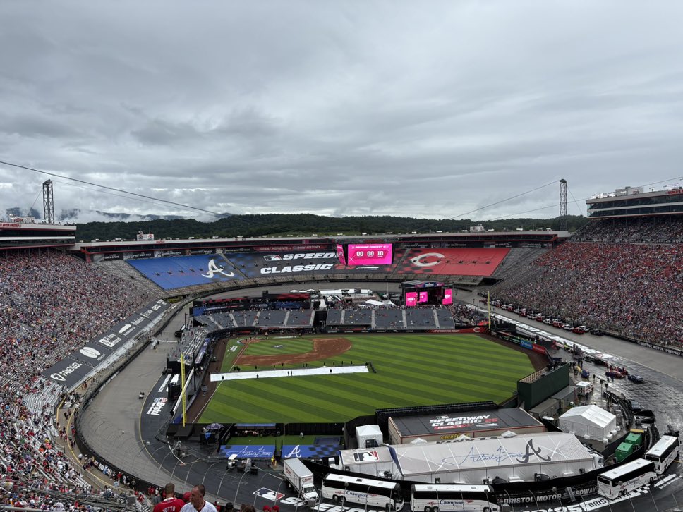 OutOfKenTroll's tweet photo. #SpeedwayClassic25 being rained out is the baseball gods punishing MLB for this silly shit.

I mean just look at these seats 😂😂 https://t.co/7eT9tHtvXo