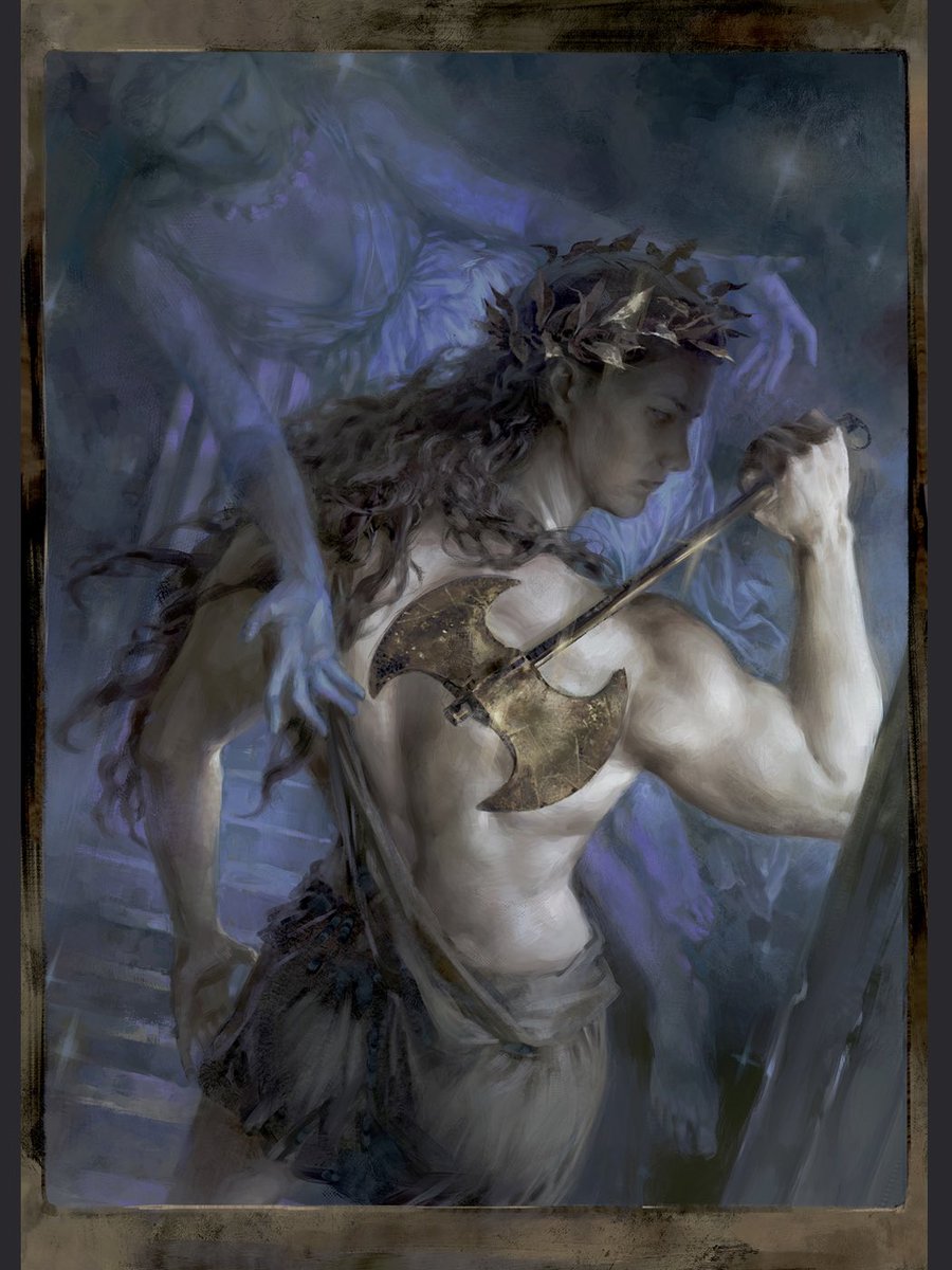 Drew my gf as Valkyrie for one book about Greek mythology ☺️🖤