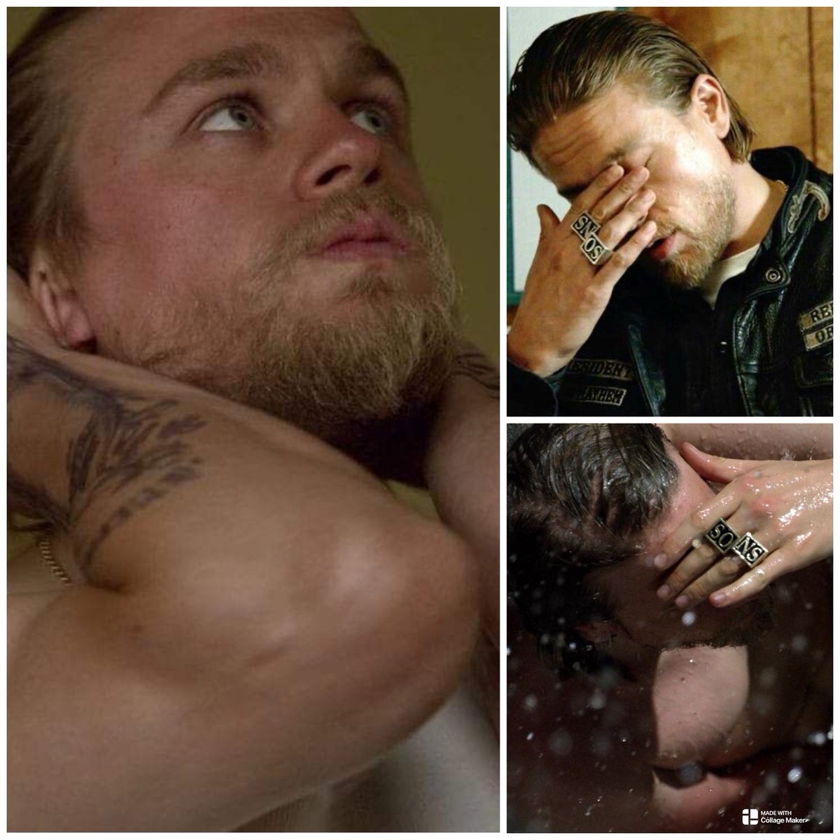 BlueFlamingos7's tweet image. #CharlieHunnam #JaxTeller #sonsofanarchy 🖤💀🖤☠️🏍️ #deepinthought #biker #samcro
#jackieboy #rings #clubpresident #tellermorrow 
#menofmayhem #fearthereaper #lovecharlie #iconicrole #Englishactor #sexiestmanalive ♥️
#bikerider