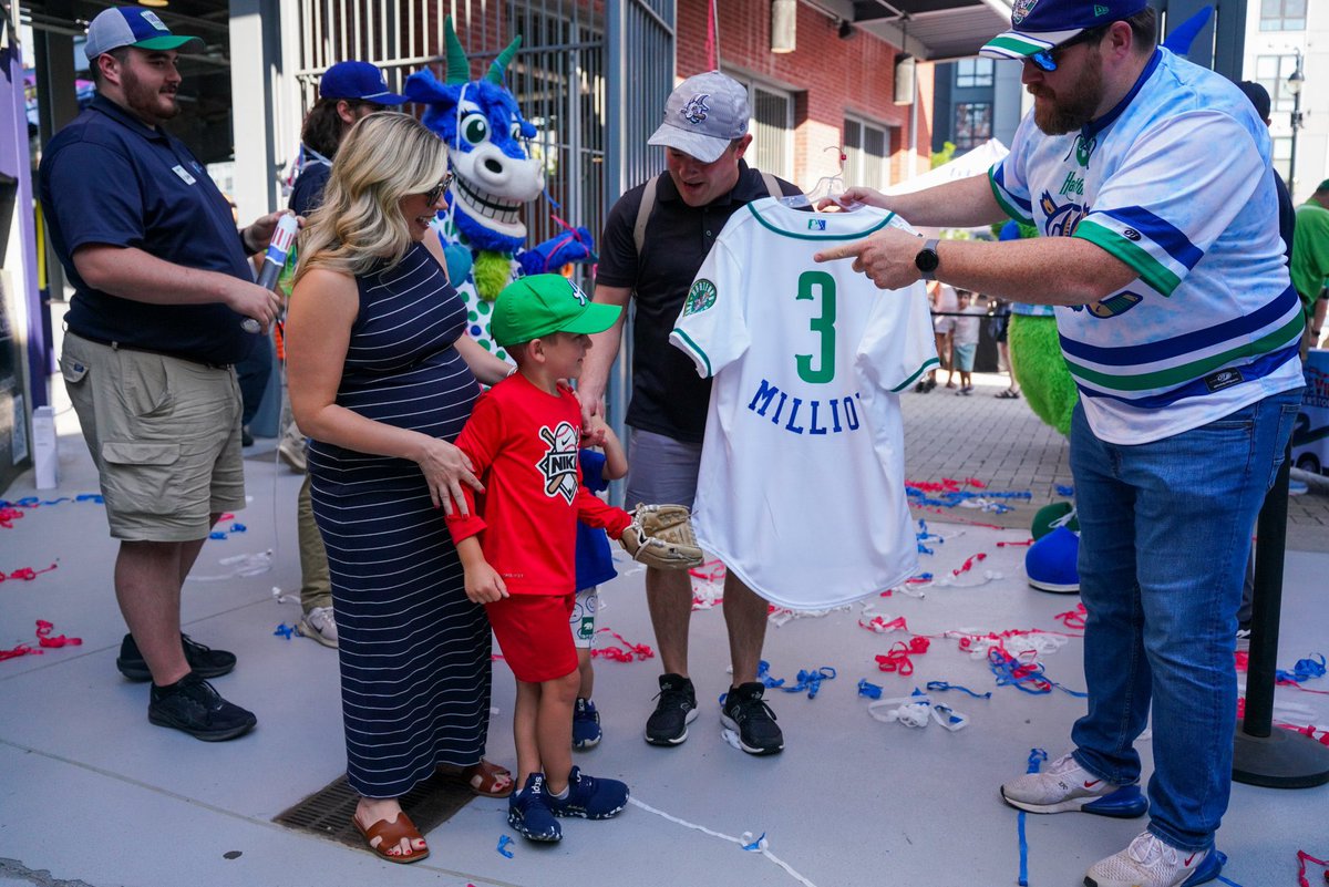 GoYardGoats's tweet image. We’ve welcomed a lot of fans to Dunkin’ Park over the years… tonight 5-year old Anderson Raymond from West Hartford became our 3 MILLIONTH! That’s 3 Rhode Island’s. We’re proud, thankful, and overjoyed to be a DESTINATION. You like us. Your really, really like us!