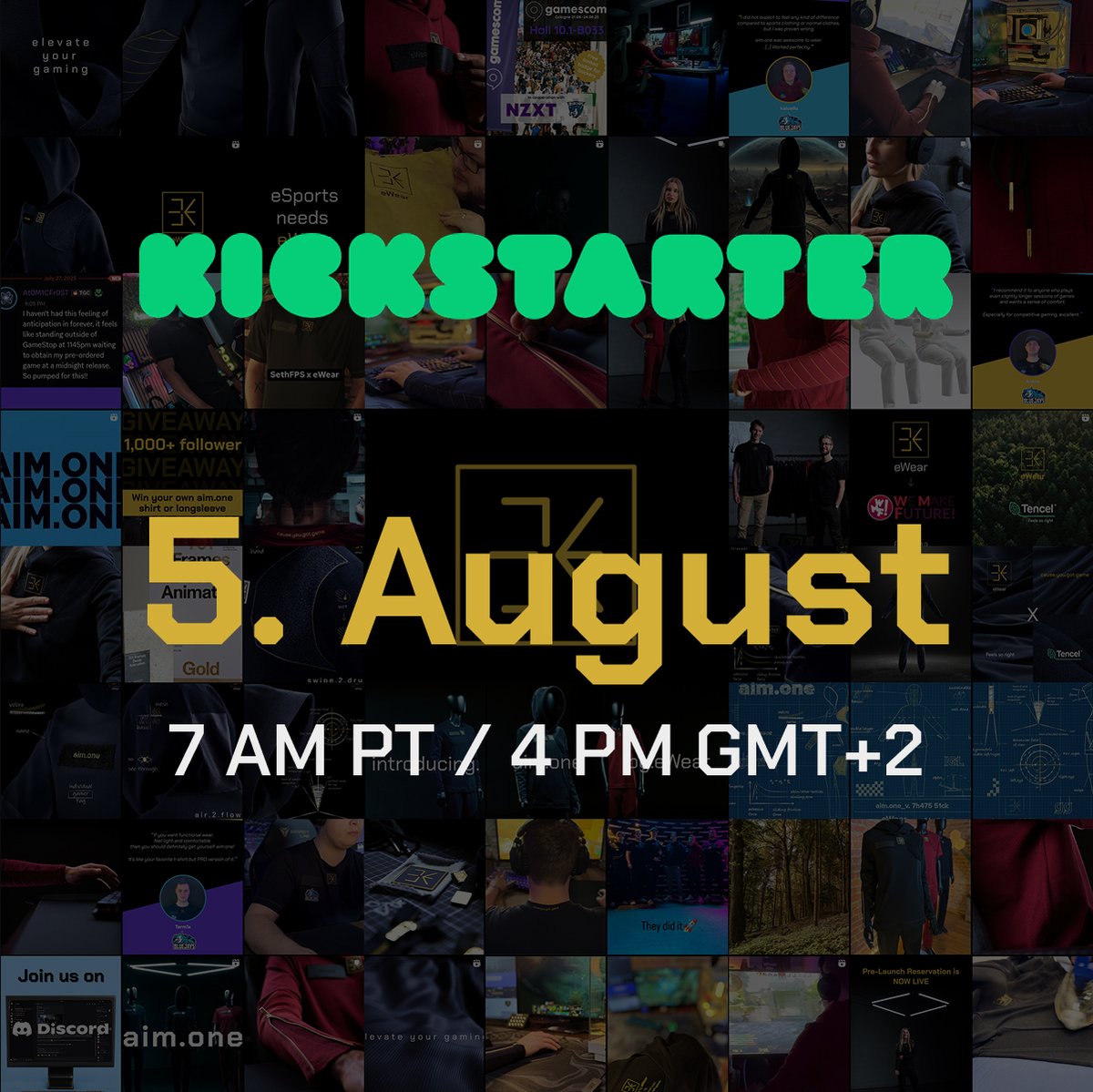 3 Days to go until <a href="/Kickstarter/">Kickstarter</a> launch!

Now is the best time to become MVP by spending 1€ / $1 and securing:
- 35%off at launch
- free nickname prints on all pieces of your order
get.ewear-company.com/checkout