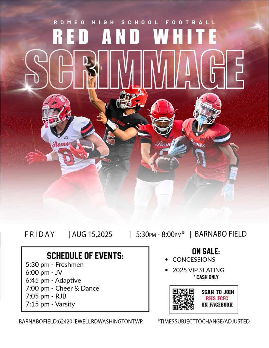 RomeoFootball (@romeofootball) on Twitter photo Mark your calendars for an always entertaining and event filled community gathering! <a href="/RomeoAthletics/">Romeo Bulldogs Athletics</a> <a href="/RomeoHighSchool/">RomeoHighSchool</a> <a href="/romeoschools/">Romeo Schools</a> Mark your calendars for an always entertaining and event filled community gathering! <a href="/RomeoAthletics/">Romeo Bulldogs Athletics</a> <a href="/RomeoHighSchool/">RomeoHighSchool</a> <a href="/romeoschools/">Romeo Schools</a>