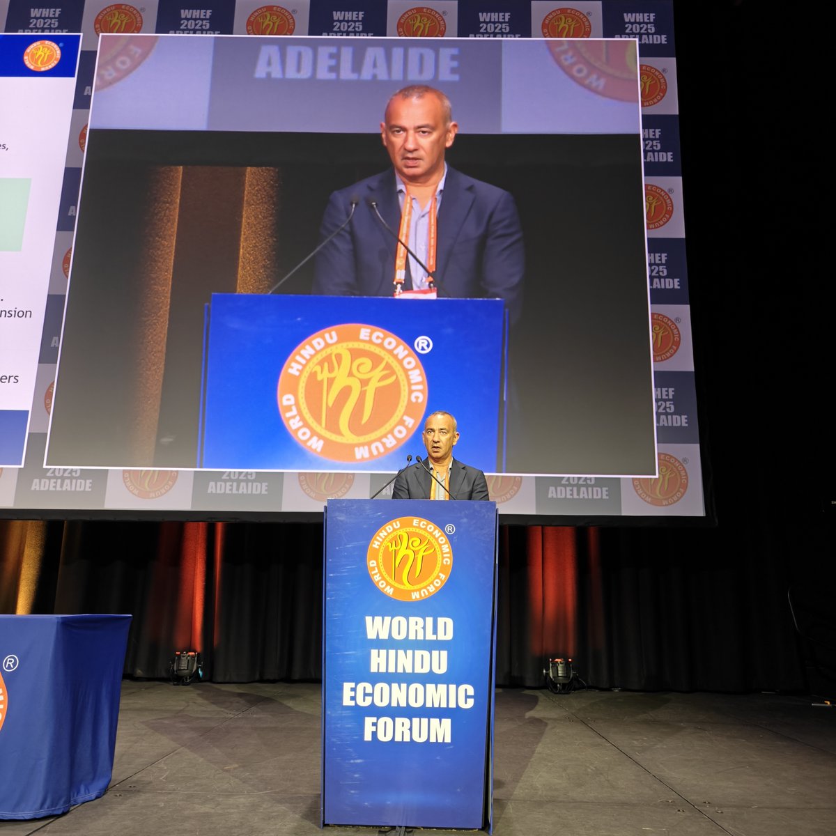 🧠💼 We force the participants to really start thinking about their country, what job they’re doing for the customer, and what pains they think that customers experience.”

Asheesh Malaney, Director &amp; General Partner at Fund WA💬🪔

#WHEF2025 #WHEF2025Adelaide