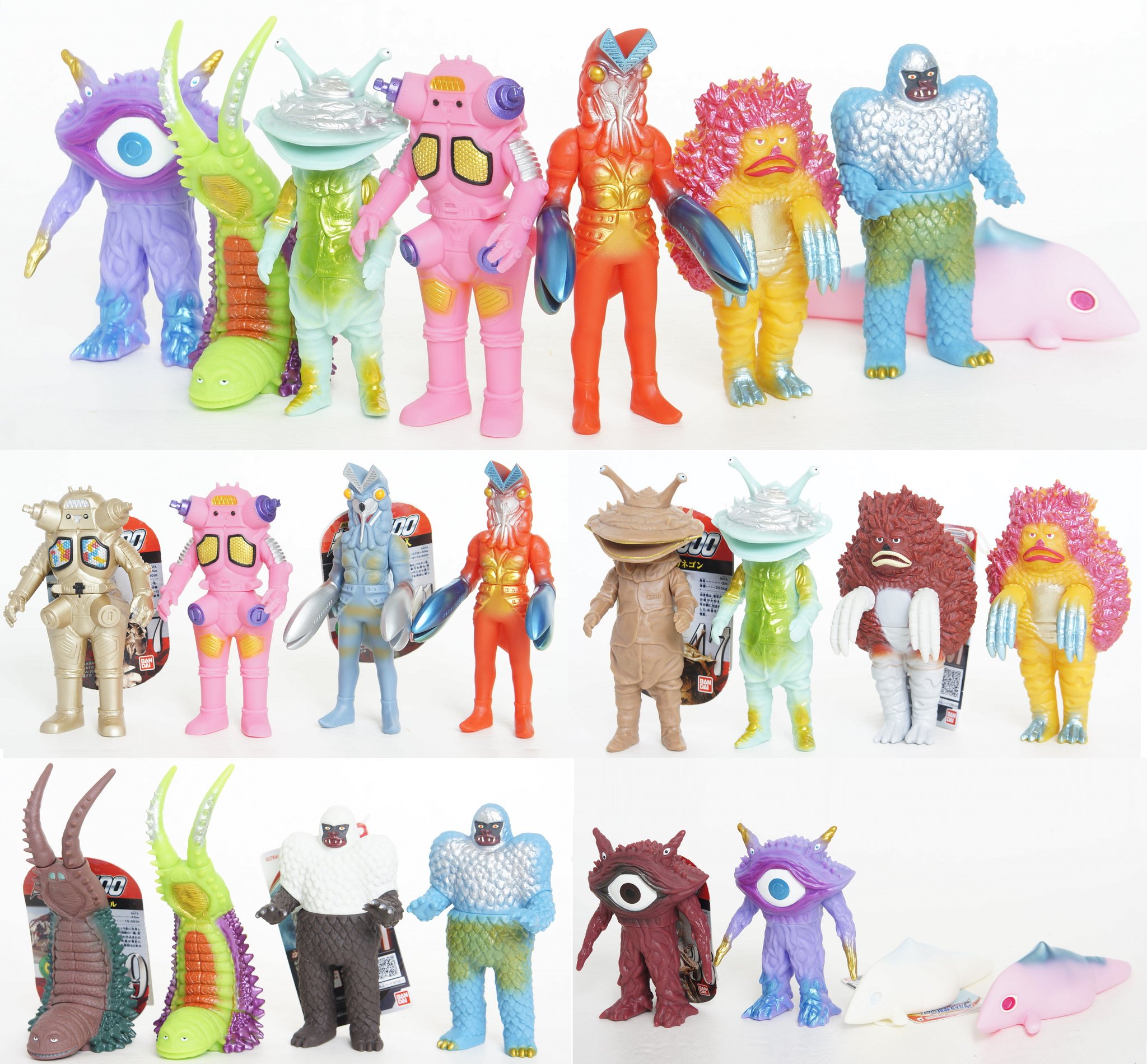 【ドンキ限定】ウルトラマンKAIJU COLORS 4点セット バンダイ KAIJU COLORS (カイジュウカラーズ) レビュー