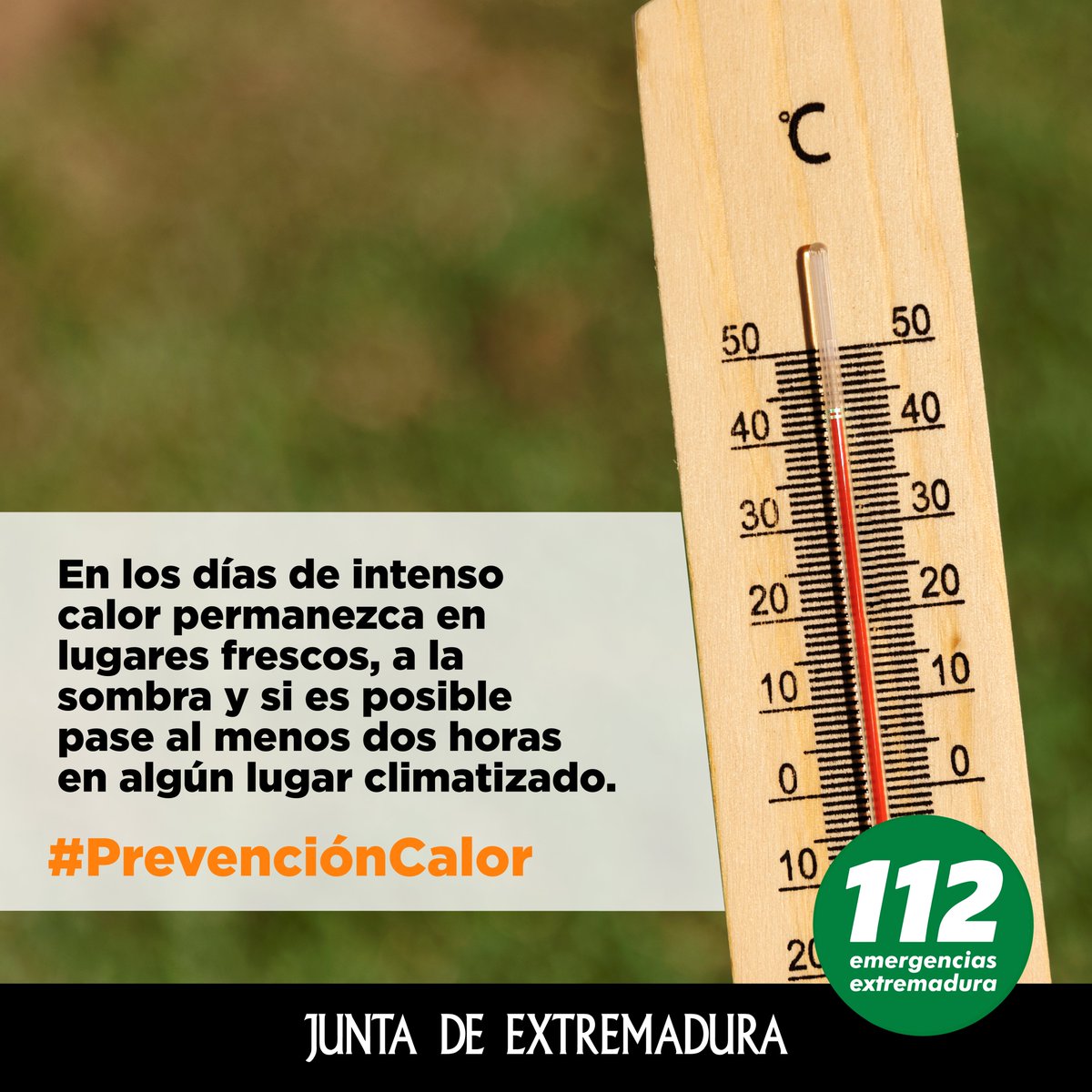 #Consejos112Extremadura #PrevenciónCalor