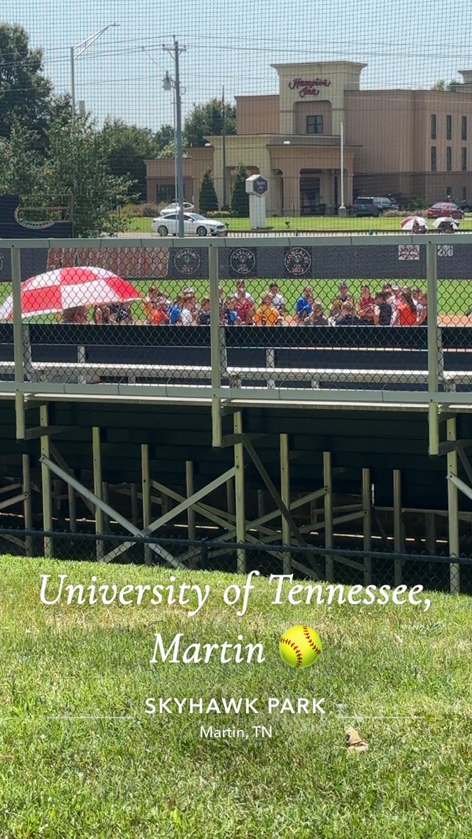 I spent a couple days this week at the <a href="/UTMSoftball/">UT Martin Softball</a> exposure camp in Tennessee. The small town reminded me of my hometown, and they had a beautiful field that we got to play on. Thank you for inviting me coach <a href="/ChelseaEFarmer/">Chelsea Farmer</a> , Coach <a href="/UTM_DFarmer/">UTM_DFarmer</a> and Coach <a href="/maddiebowlds/">maddie✨</a>