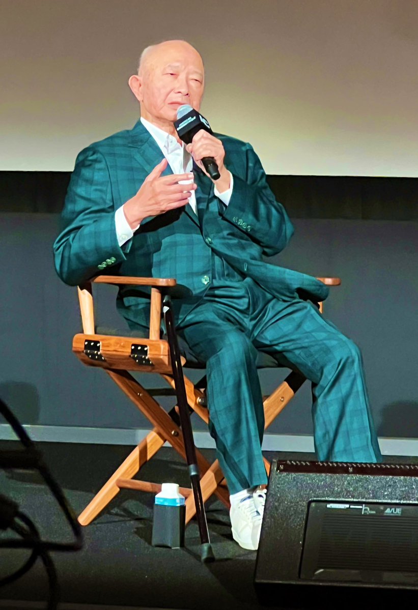 Legendary director John Woo tonight at the Egyptian after a screening of HARD BOILED. He talked about his love for musicals, jazz, and the pleasures of real explosions. A treat to see him in person and getting a standing ovation. 

<a href="/BeyondFest/">Beyond Fest</a> <a href="/am_cinematheque/">American Cinematheque</a> <a href="/Shout_Studios/">Shout! Studios</a>
