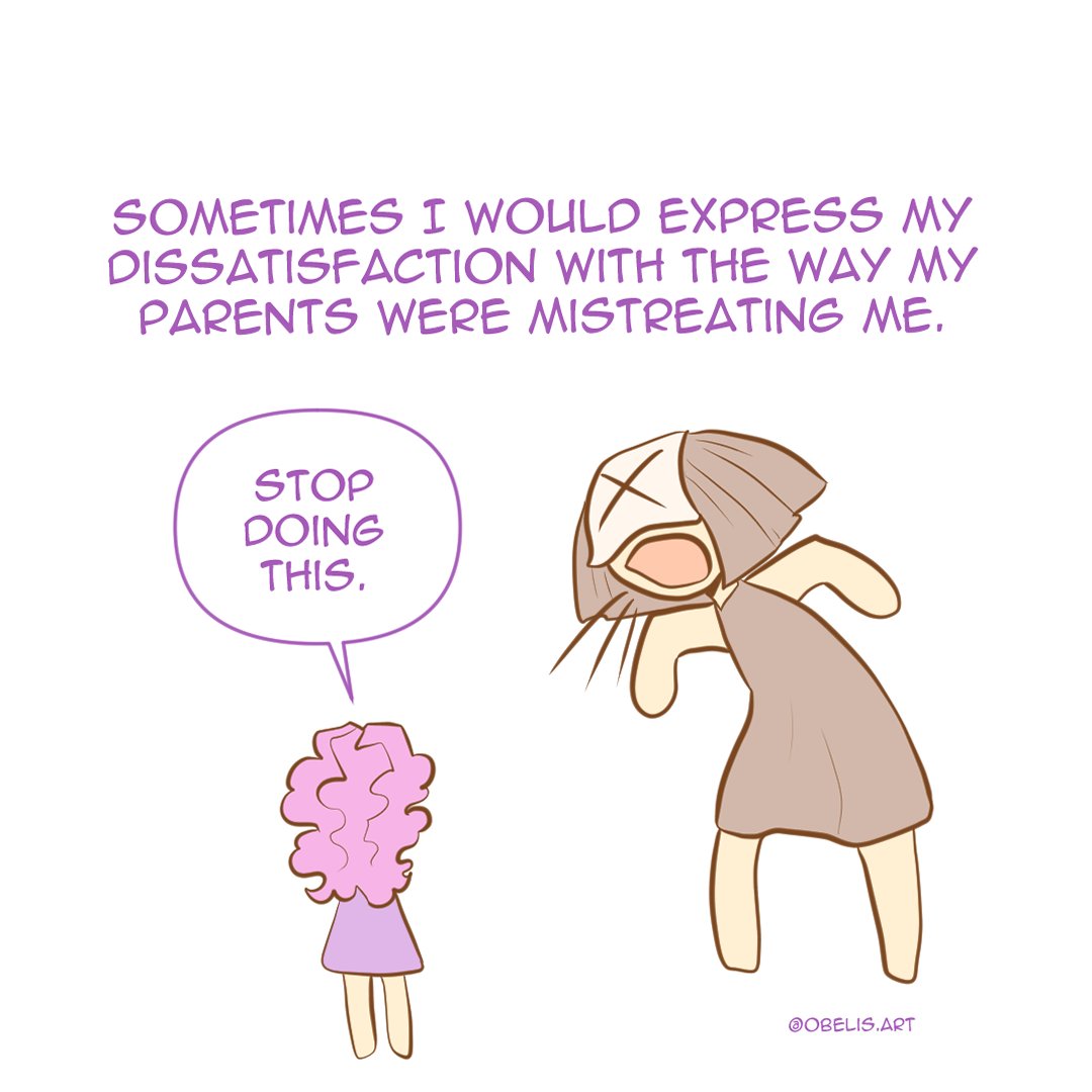 Obelis12's tweet image. I'm now the age my mom was when I was 2, and I've never understood her less and been disgusted by her more than right now. 

Now, if someone were to kidnap my parents and torture them the way they tortured me, I'd be super grateful. Not to my parents. To the kidnapper.

1/3