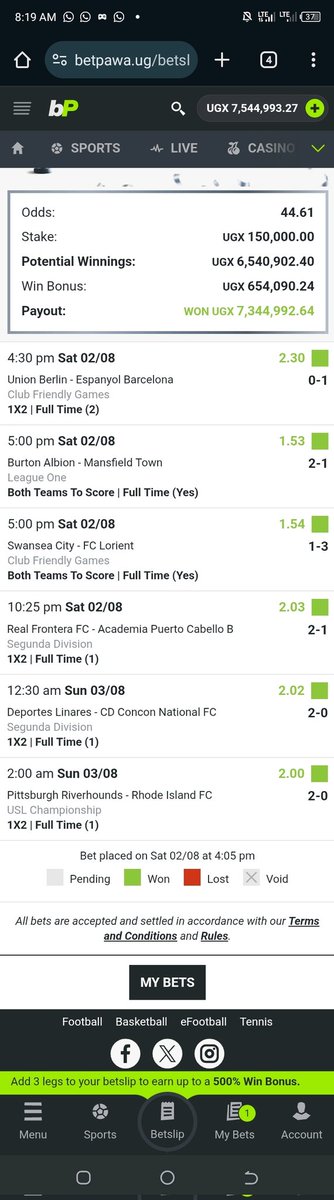 Congratulations the winning family 🎉🎉🎉
New members WhatsApp 0753753755 to join the winning family.