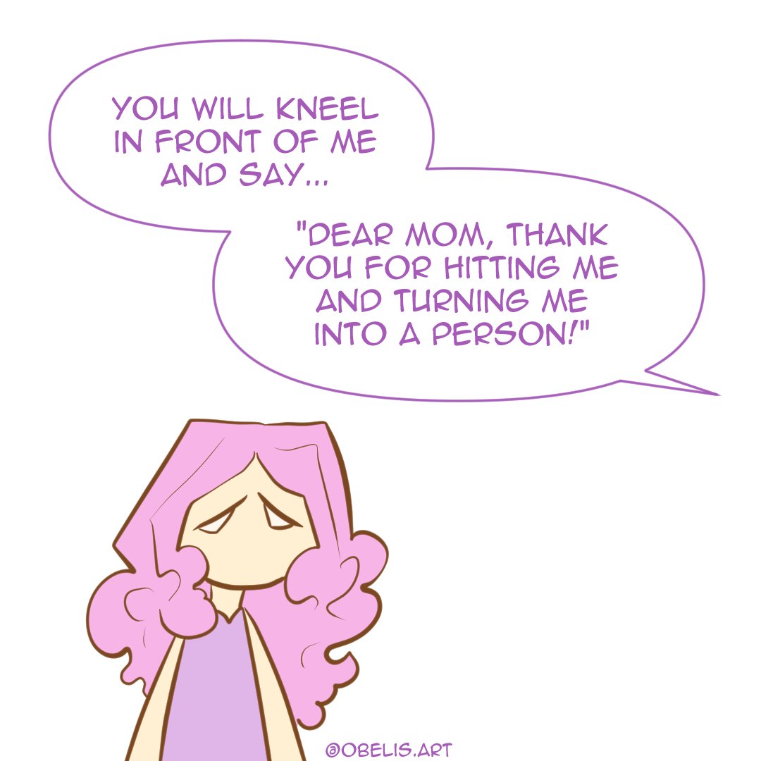 Obelis12's tweet image. I'm now the age my mom was when I was 2, and I've never understood her less and been disgusted by her more than right now. 

Now, if someone were to kidnap my parents and torture them the way they tortured me, I'd be super grateful. Not to my parents. To the kidnapper.

1/3