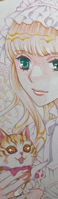 昨日から夏のお台場ギャラリー始まっておりますー こんな色紙も飾ってあります。 夏コミ前に追加する予定です。 #ラブリーワールド