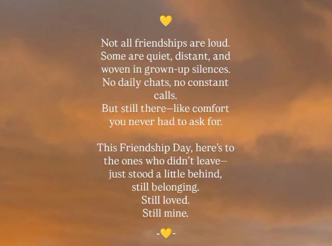 सुखदं मित्रत्वदिवसस्य शुभाशयाः!
#FriendshipDay2025