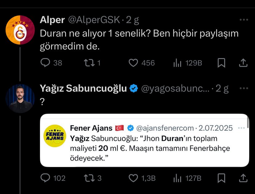 thismvmi's tweet photo. @ErtanS23 @OmerGursoy_ @yagosabuncuoglu kanka maaşın tamamını ödüyonuz işte duranda niye bu kadar çıldırıyonki? tamam talisca eyvallah ama john duran iyi oynamazsa eğer ali koçun en saçma transferi olmaz mı sencede? 1 yıllığına 20m euro vermek yerine 30-35 e direkt bonservisi alması gerekirdi iyi bi oyuncunun https://t.co/HYT26SKYR1