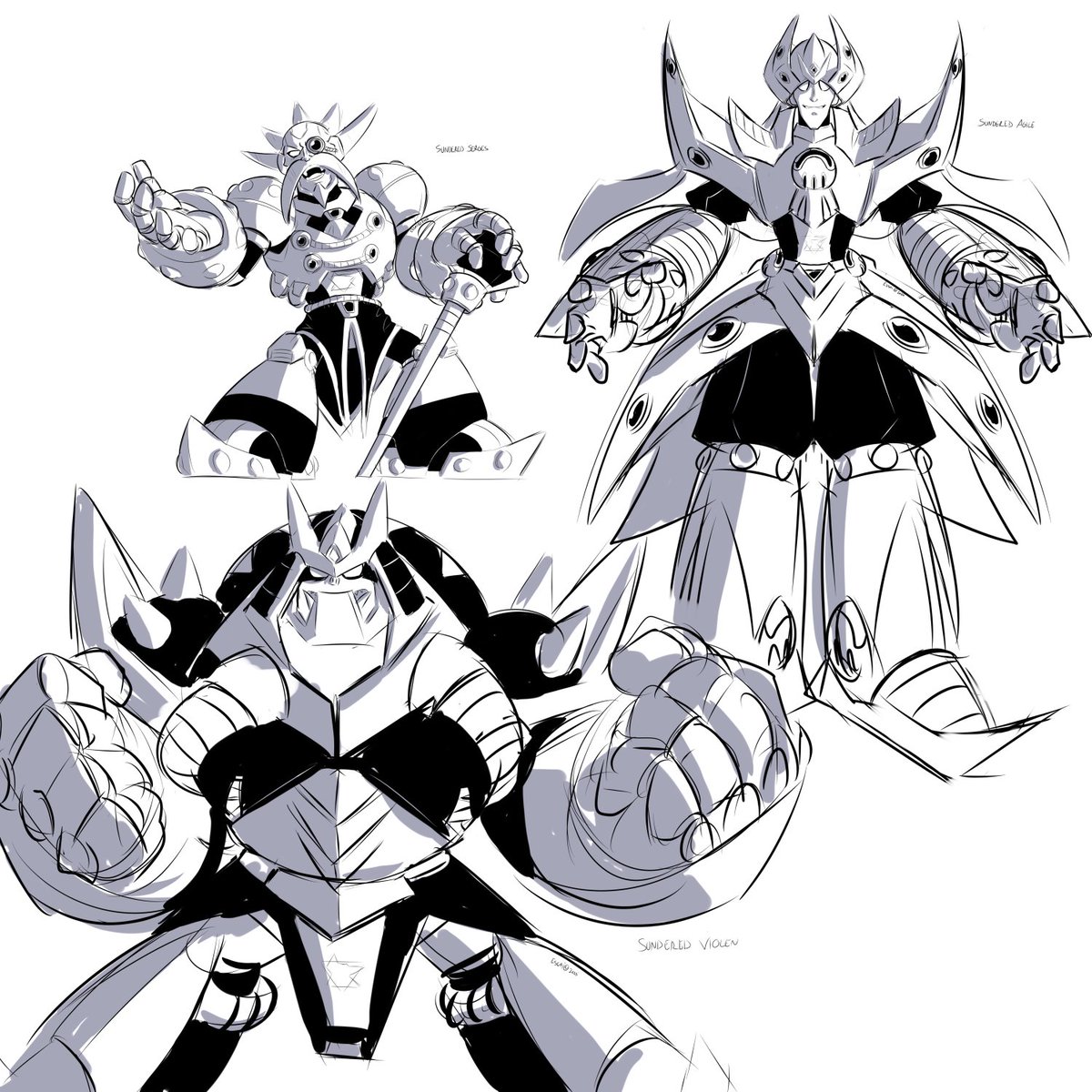 Trying to break a massive art block. Tweaked Violen's shape and head design a bit to better match his orignal X2 thing.