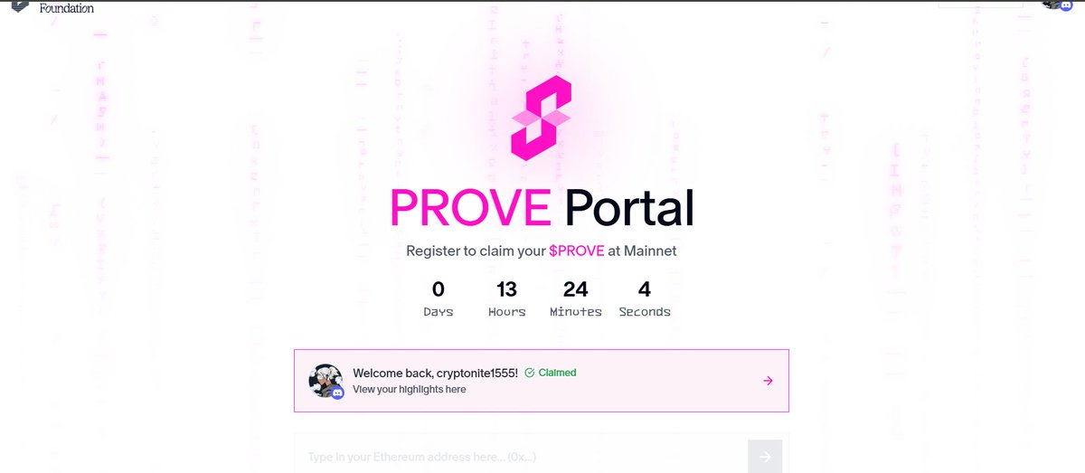 To everyone that ended up being eligible for the $PROVE token, you have less than 14hrs more to go to register and claim your tokens.

Failure to register will result to losing your tokens, and if you've claimed make sure you recheck it now to be sure you did.

gProve winners.