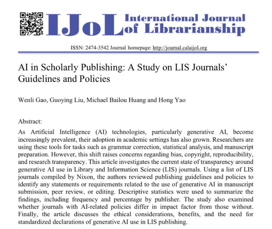 للباحثين واساتذة الجامعات وإداراتها

ماذا تقول المجلات الأكاديمية عن استخدام الذكاء الاصطناعي في الأبحاث؟ 🤖📚

▪️هل يمكن لـ ChatGPT أن يشاركك تأليف ورقة علمية؟
▪️هل كل المجلات تسمح باستخدام الذكاء الاصطناعي؟
▪️وأين تقف المجلات العربية من هذه الموجة؟

خلّك معي في دراسة جديدة قوية