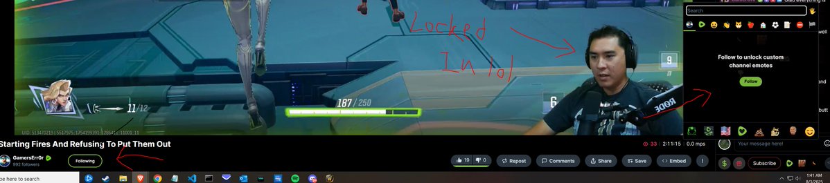 Just sent this to Rumble support lol

<a href="/GamersErr0r/">GamersErr0r</a>