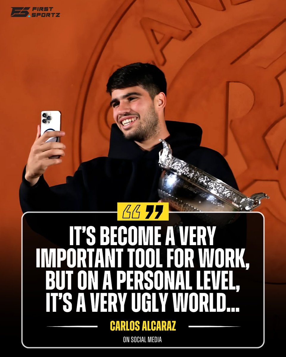 Carlos Alcaraz opens up on the 'ugly' side of social media 🤳...