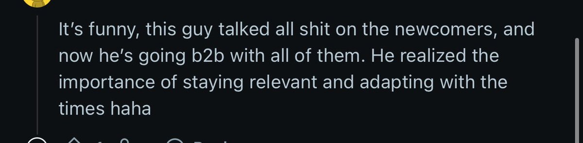 I never spoke shit on newcomers…. I spoke shit about what was happening around the time I stopped playing the music that made me who I am….. I’ve cut the guys name out so he doesn’t get hate. I spoke shit on dubstep when it wasn’t dubstep anymore…
Right now dubstep IS dubstep