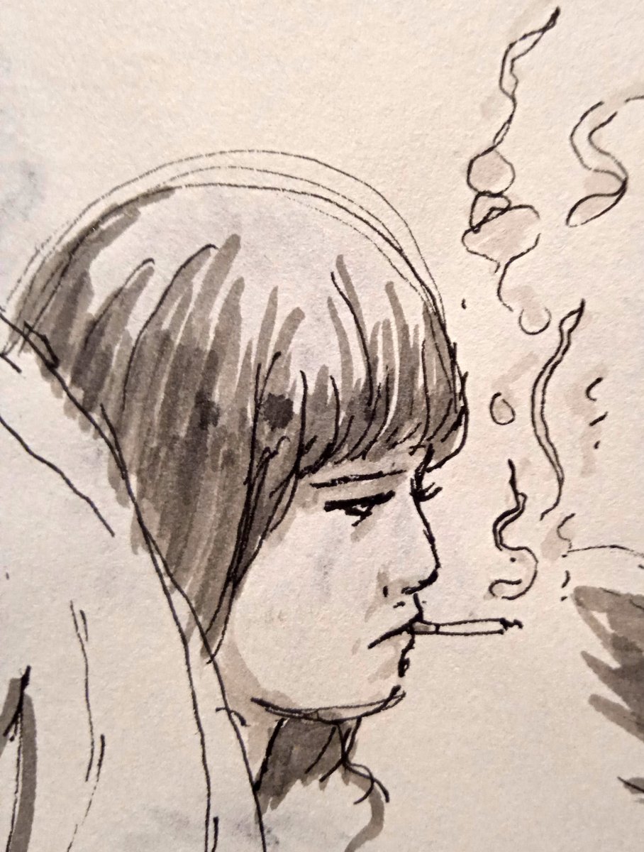juhajoki_art's tweet photo. quick sketches #sketchbook #art #drawing #ink #inktober #noreference #portrait #female #スケッチブック #描画 #スケッチ #美術 https://t.co/uQNZE14JpD