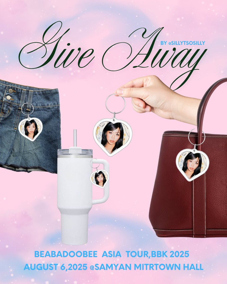 NICHA_61's tweet image. ~ °• Giveaway ♡˚࿔ #TheSpaceInBetweenTourBKK  
❤︎⍤⃝    Heart Keychain ･:･ ⌒♡*:･
•° Only 30 pieces 
•° location -&amp;gt;Samyan Mitrtown Hall
•° time -&amp;gt; TBA

or you guys can text me if you can not find me ♡ 

#beabadoobeeAsiaTour2025
#beabadoobeeTourBKK2025
