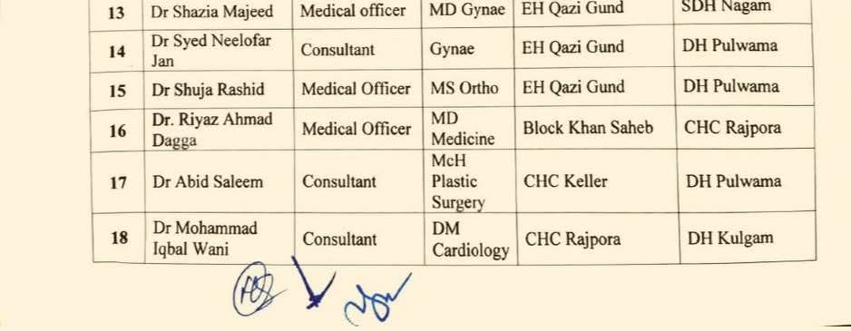 Thank you, Honorable Health Minister Madam <a href="/sakinaitoo/">Sakina Itoo</a> sahiba, for your unwavering leadership in strengthening Valley's healthcare delivery system.
Under your guidance, essential services are now readily available in hospitals — bringing hope, healing, and dignity to our people.