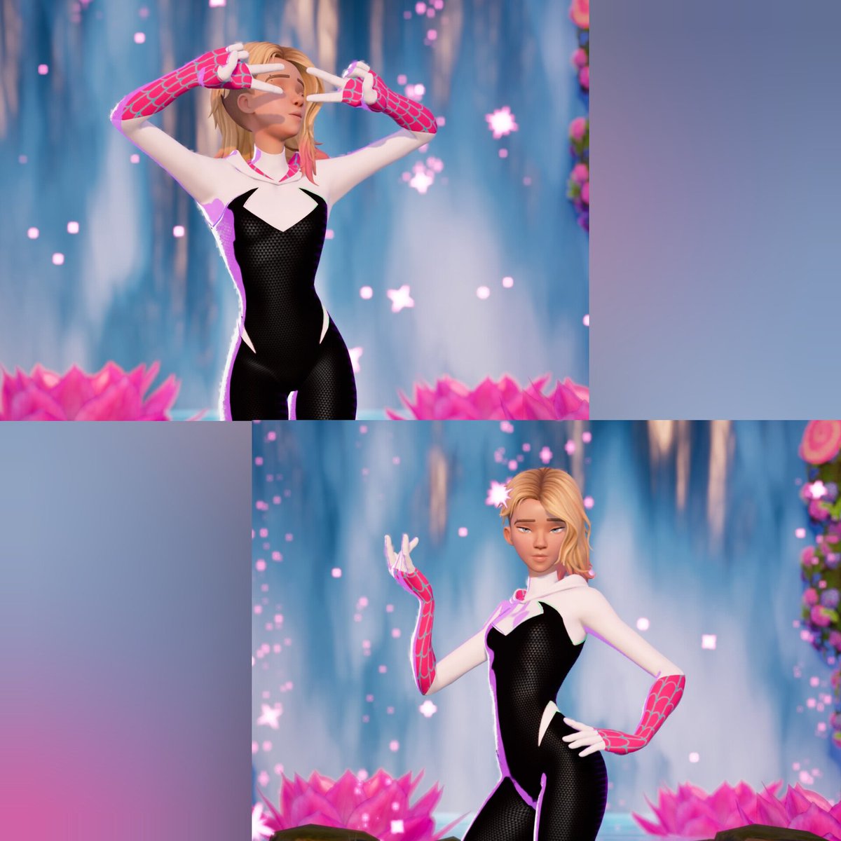 Flutter2019's tweet image. New post on my Instagram 
Spider-Gwen🩷🤍🕸️
USE the code HA12, M8V and PATUS on the store 
Model: @Flutter2019
Map: @//imave__ on Instagram