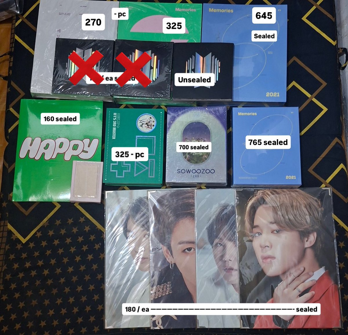 WTS HELP RT 🙏🏻💜 

💰Price in pict
🌷Co di by dm
✅Nego tipis
✅Keep with dp
✅WW BUYERS WITH INA ADDRESS
❌Exc pack&amp;adm
🏡Jakarta barat
Tags. wts wtb wtt photocard bts yoongi ld butter jungkook seokjin maung jimin tear taehyung dvd memo namjoon jhope winpack swz album premphot