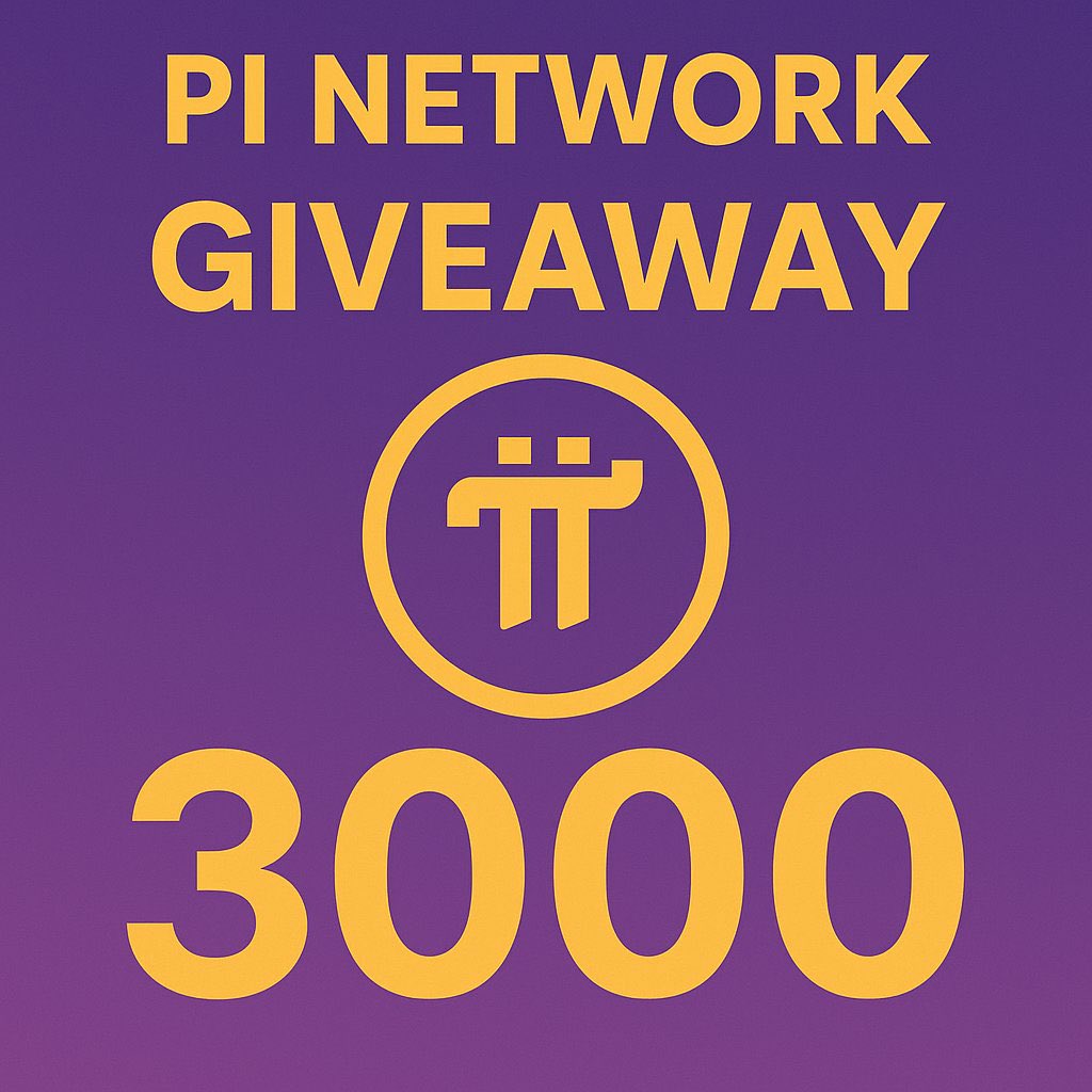 Pi Network Alerts (@pinetworkalerts) on Twitter photo π #PiNetwork MEGA GIVEAWAY - π₯π₯π°π° 3000 $Pi π π
This is your chance to win 3000 Pi Coins! π What to do to participate?
1οΈβ£ Like this post β€οΈ
2οΈβ£ Follow us π
3οΈβ£ Retweet this post
4οΈβ£ Comment: Your username
#PINetwork #PiCoreTeam #PiNetworkAlerts #Bitcoin #Binance π #PiNetwork MEGA GIVEAWAY - π₯π₯π°π° 3000 $Pi π π
This is your chance to win 3000 Pi Coins! π What to do to participate?
1οΈβ£ Like this post β€οΈ
2οΈβ£ Follow us π
3οΈβ£ Retweet this post
4οΈβ£ Comment: Your username
#PINetwork #PiCoreTeam #PiNetworkAlerts #Bitcoin #Binance