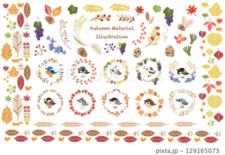 PIXTAにて秋のボタニカルな紅葉素材セットが公開しました🍂
#PIXTA　#ストックイラスト
鳥さんは以前投稿したカラ類とカワセミの他にACに投稿したシマエナガとスズメを加筆修正したものを新たに追加しました🐦️

pixta.jp/illustration/1…
