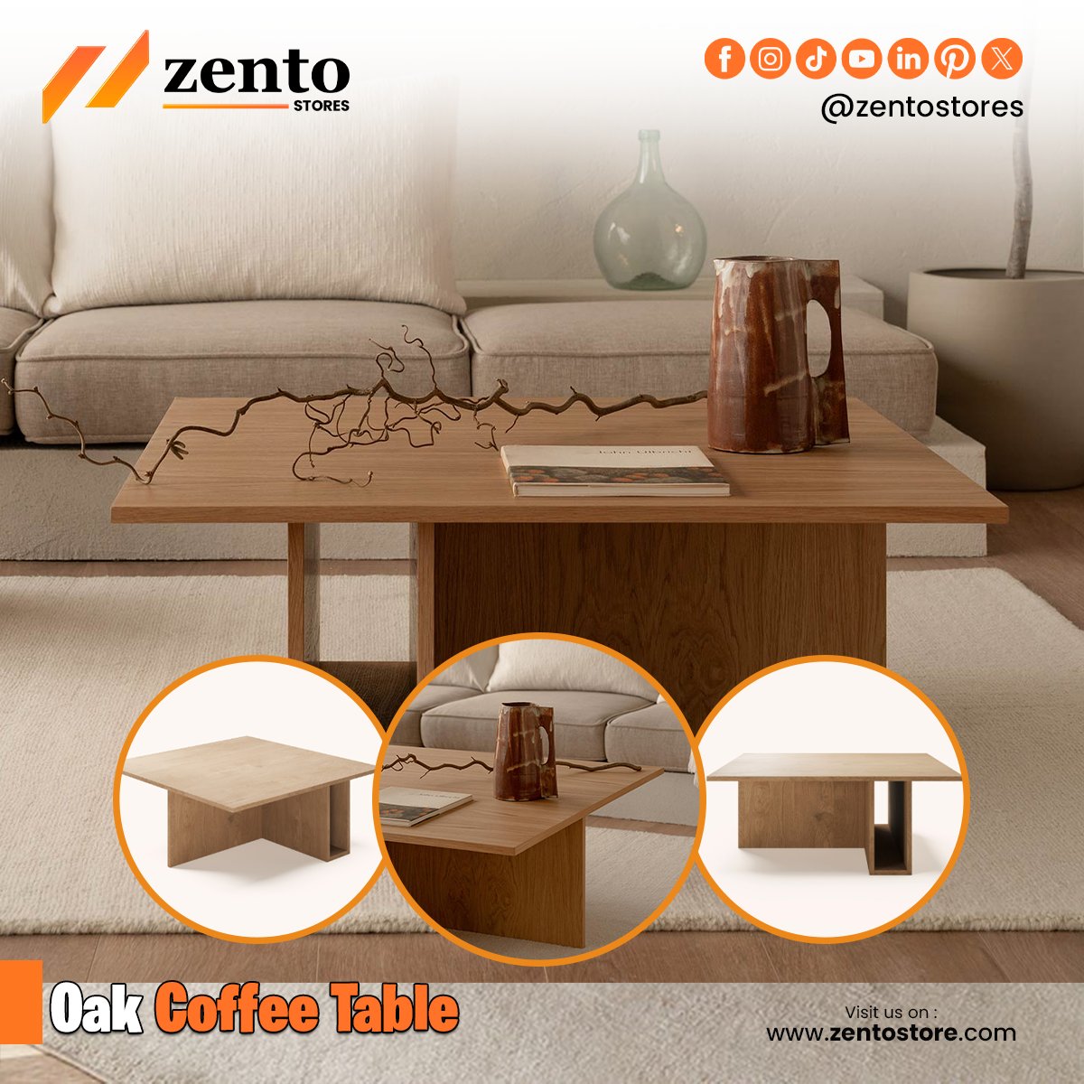 zentostores's tweet image. Timeless Charm for Your Living Room!
The Zento Oak Coffee Table combines natural beauty with practical design – a perfect centerpiece for any modern or classic space.

📍 Visit us: zentostores.com
📞 Contact: +92 300 6394675

#Zento #OakCoffeeTable #HomeDecor
