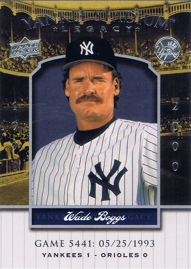 WadeBoggsFan (@boggsfan) on Twitter photo Wade Boggs <a href="/ChickenMan3010/">Wade Boggs</a> Card of the Day - 2008 Upper Deck Yankee Stadium Legacy Collection 5441 #wadeboggs #yankees Wade Boggs <a href="/ChickenMan3010/">Wade Boggs</a> Card of the Day - 2008 Upper Deck Yankee Stadium Legacy Collection 5441 #wadeboggs #yankees