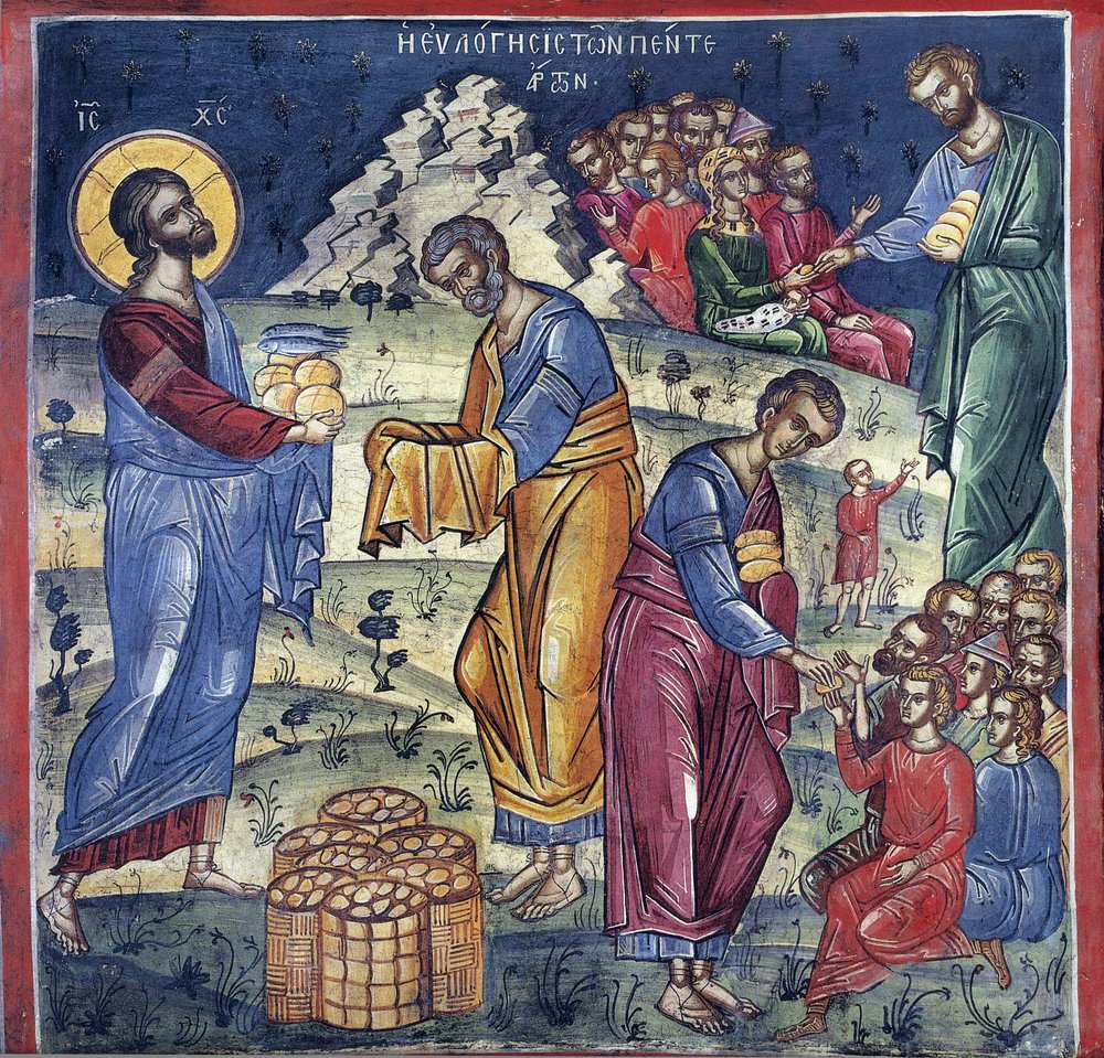 Today is the 8th Sunday of #Matthew, ‘MIRACLE OF THE FIVE LOAVES AND TWO FISH’
“…They said to him, "We have only 5 loaves here and 2 fish…; and taking them, He looked up to heaven, and blessed, and broke and gave the loaves to the crowds. And they all ate and were satisfied...”